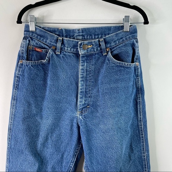 Vintage LEE high rise‎ tapered leg straight jeans size 8 - Picture 5 of 6